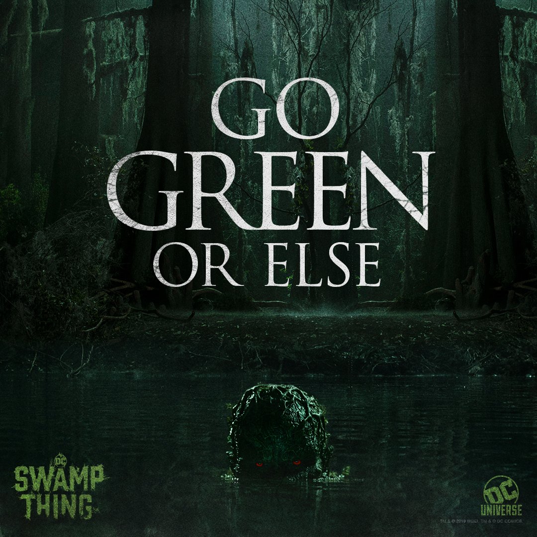 DC Universe’s “Swamp Thing” #EarthDay Promotional Poster.