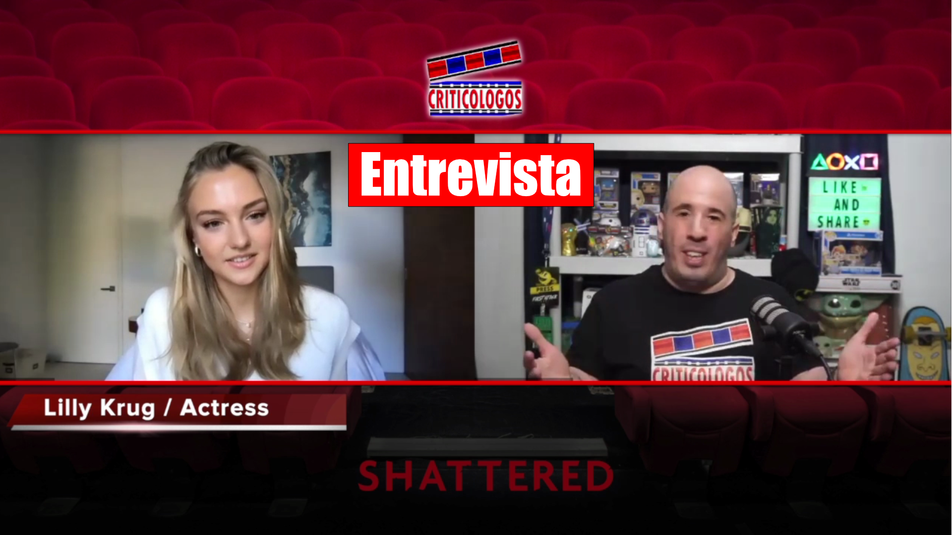 Interview by @Rmediavilla, w/ actress #LillyKrug, on her first leading role Sky, from the Lionsgate movie, “Shattered”.  #ShatteredMovie @Lionsgate @CameronMonaghan