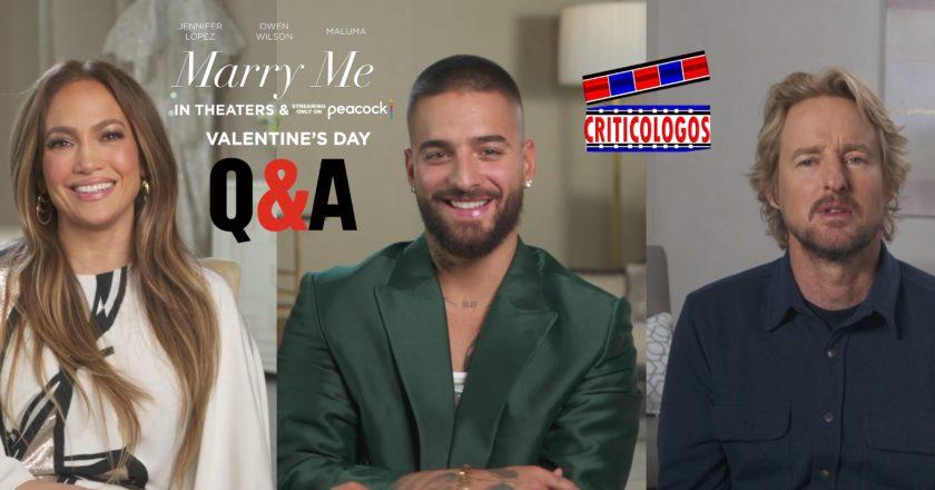 Q&A: Jennifer Lopez (@JLo), & @Maluma, Speak About The Love Story, The Role Social Media Plays & The Music Behind #MarryMeMovie, & #OwenWilson Speaks About Working Once Again w/ JLo & Alongside Maluma. @MarryMeMovie @PeacockTV￼