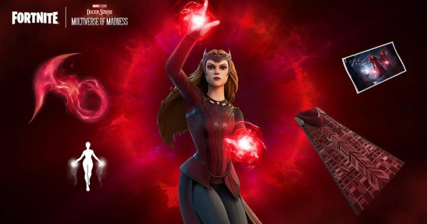 Scarlet Witch Brings Her Chaos Magic to the Fortnite Item Shop. Wanda Maximoff has put a spell on the Fortnite Item Shop with her Cloak Back Bling, a Chaos Hand Axe Pickaxe and more.