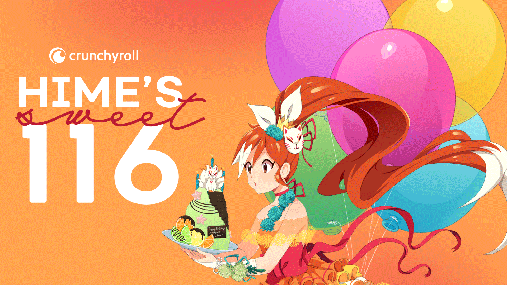 ¡Estás invitado al cumpleaños 116 de Crunchyroll-Hime! #Anime #Crunchyroll