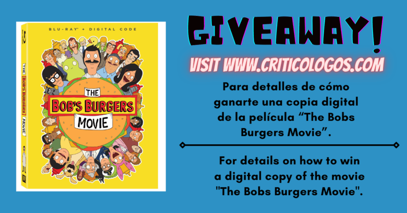 [SORTEO/GIVEAWAY] 20th Century Studios, y Criticologos.com te regalan una copia digital de la película “The Bobs Burgers Movie”. Visita www.criticologos.com para detalles de cómo participar. #GiveawayAlert #BobsBurgersMovie