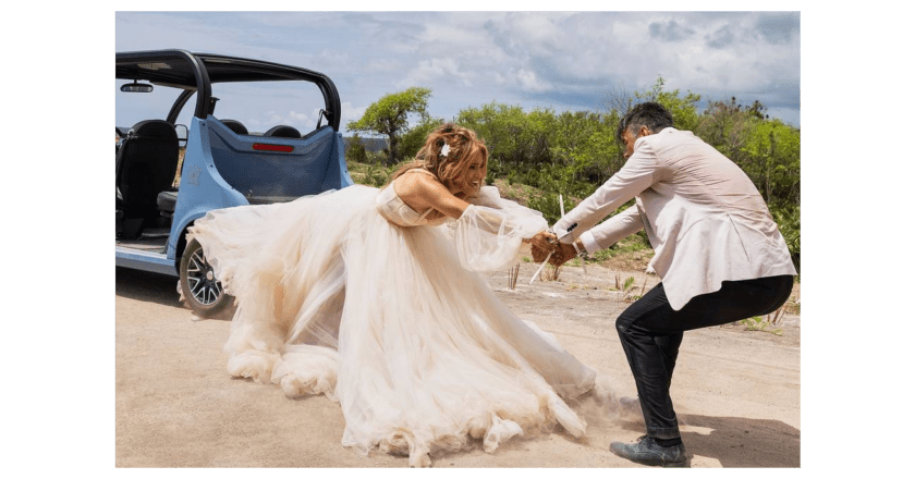 See the First Look Photos for Prime Video’s Shotgun Wedding Starring Jennifer Lopez and Josh Duhmel January 27. #ShotgunWeddingMovie #LiterallySaveTheDay