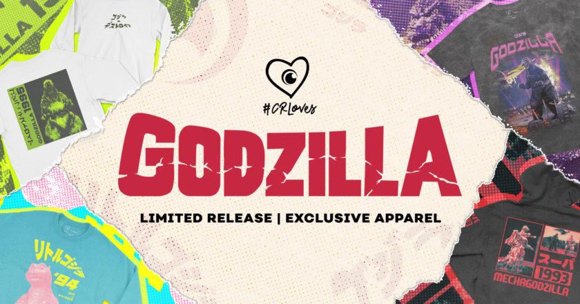 The Incredible, Unstoppable Titan of Terror Godzilla Re-emerges to Raid the Crunchyroll Loves Streetwear Collection on Godzilla Day.