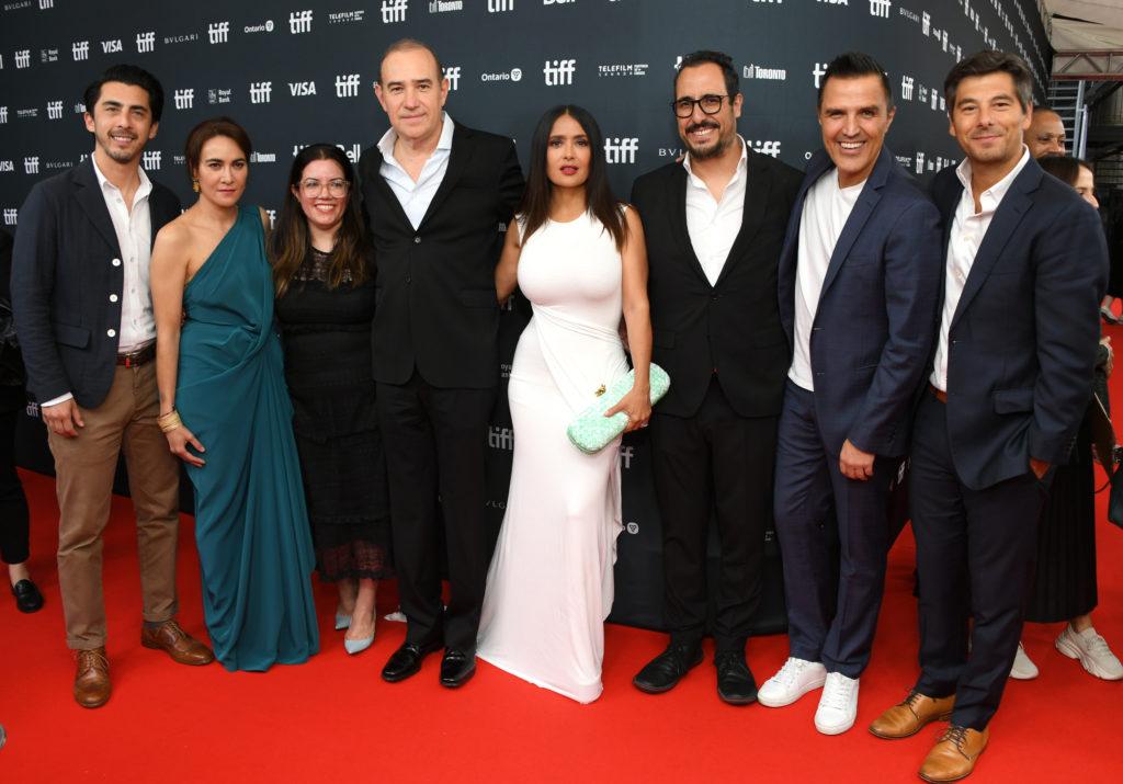 Salma Hayek Pinault attends the Premiere of ViX Original Film, EL SABOR